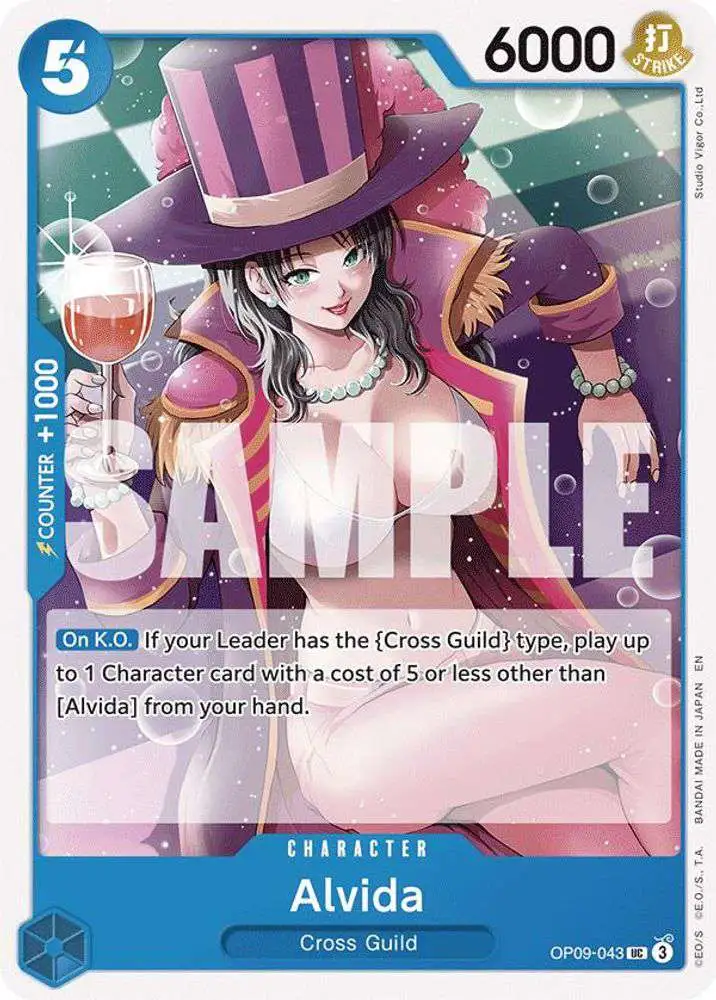 One Piece Trading Card Game Starter Deck 25: BLUE Buggy Uncommon Alvida OP09-043 [Reprint]