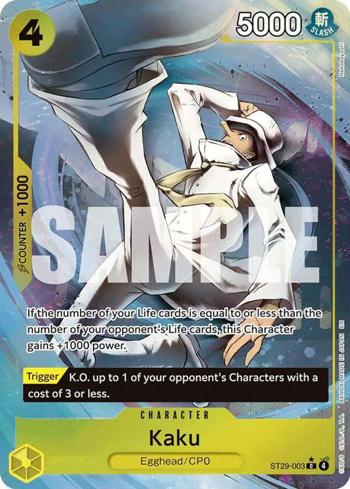 One Piece Trading Card Game Starter Deck 29 Egghead Single Card Common Kaku  ST29-003 Full Art - ToyWiz