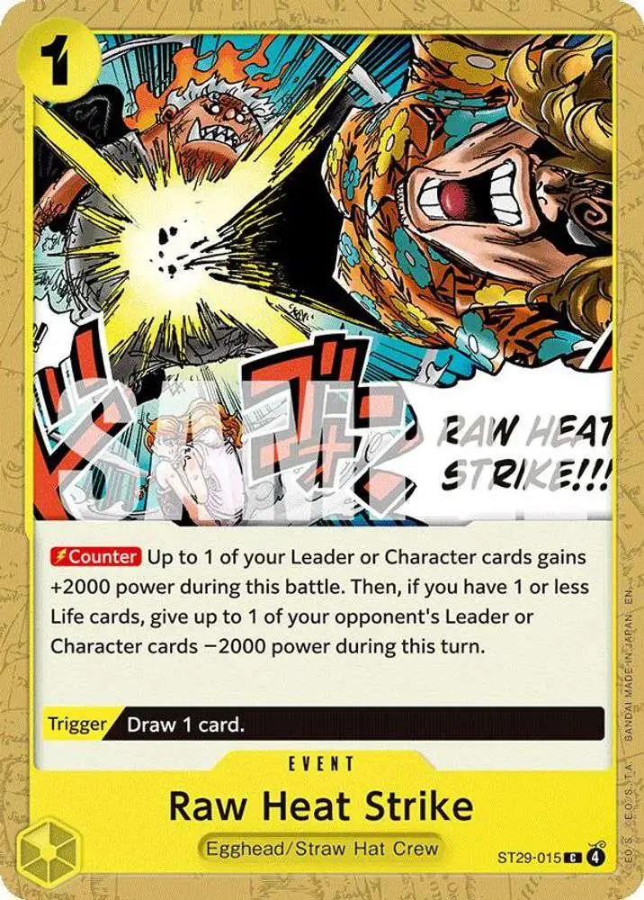 One Piece Trading Card Game Starter Deck 29: Egghead Common Raw Heat Strike ST29-015