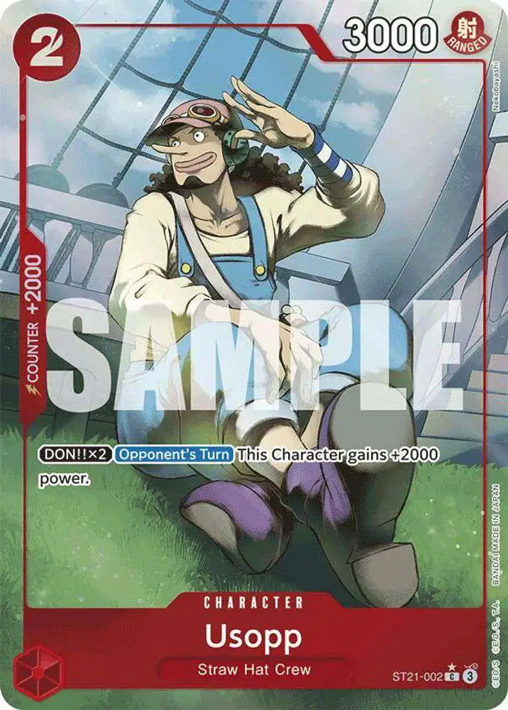 One Piece Trading Card Game Starter Deck EX: Gear 5 Common Usopp ST21-002 [Parallel]