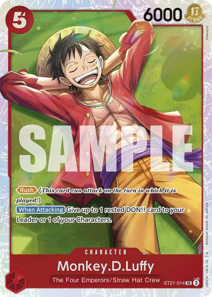 One Piece Trading Card Game Starter Deck EX: Gear 5 Super Rare Monkey.D.Luffy ST21-014