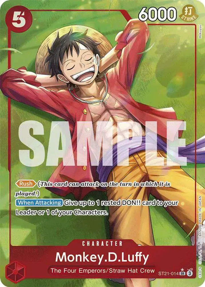 One Piece Trading Card Game Starter Deck EX: Gear 5 Super Rare Monkey.D.Luffy ST21-014 [Parallel]