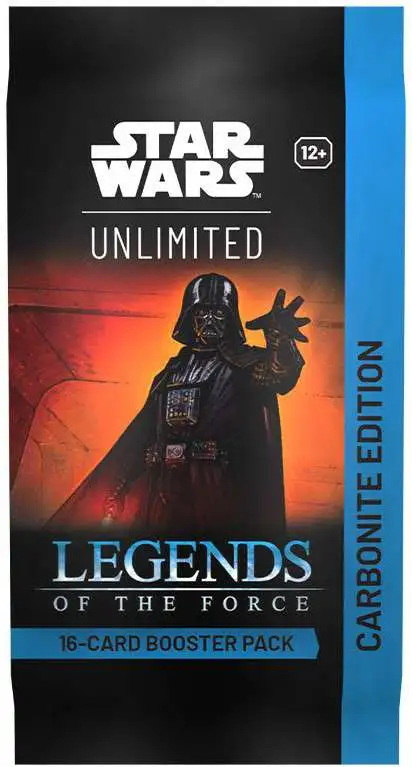 Star Wars Unlimited Trading Card Game Legends of the Force CARBONITE Edition Booster Pack 12 Cards Fantasy Flight Games - ToyWiz Star Wars Unlimited Trading Card Game Legends of the Force CARBONITE Edition Booster Pack 12 Cards Fantasy Flight Games - ToyWiz