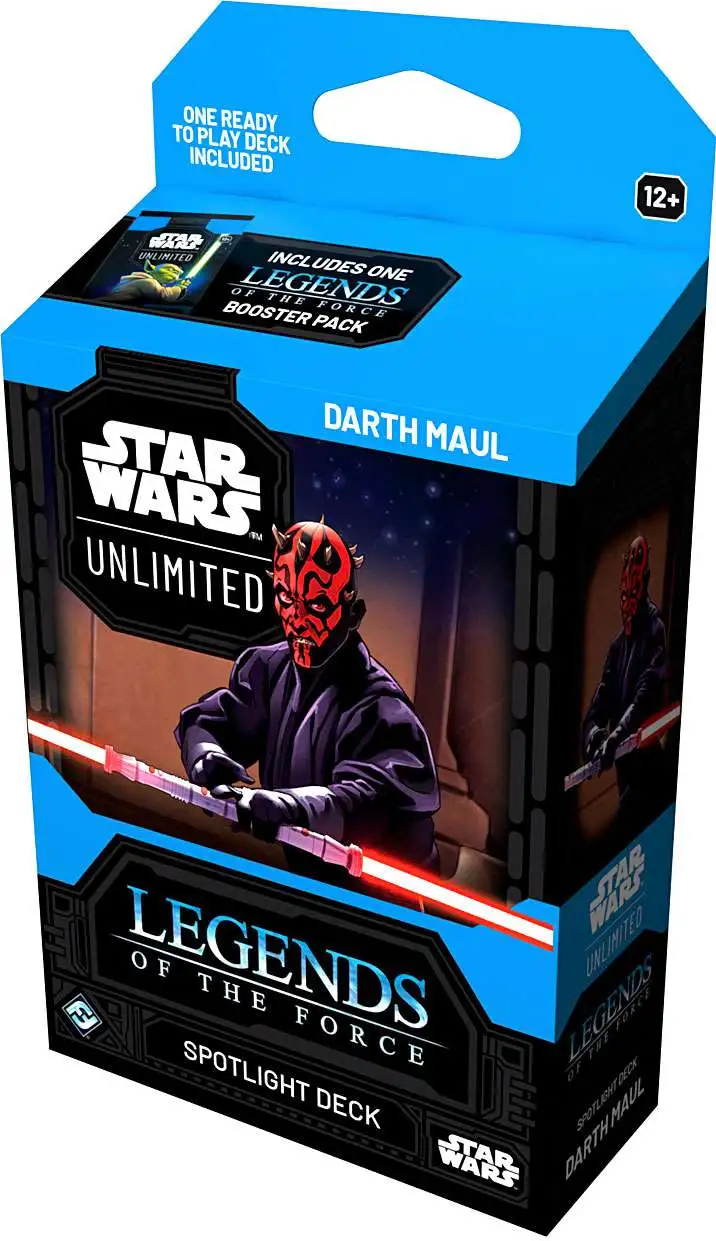 Star Wars: Unlimited Trading Card Game Legends of the Force Darth Maul Spotlight Deck [50 Cards, Plus 1 Booster Pack]