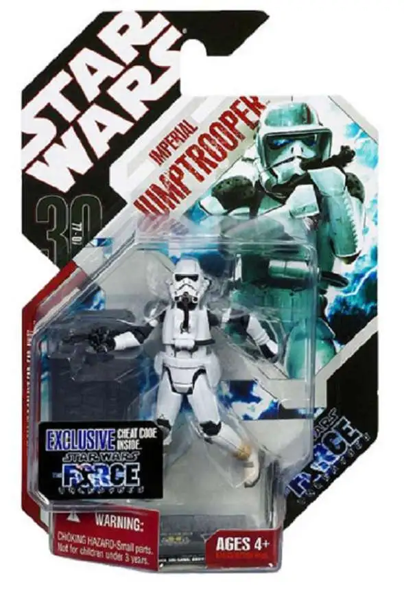 STAR WARS 30th ANNIV FORCE UNLEASHED #09 IMPERIAL EVO TROOPER 2008 NEW SEALED 