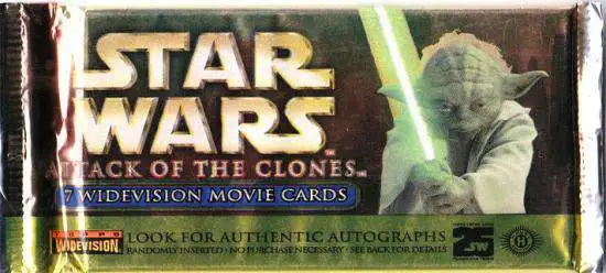 Star Wars Attack of the Clones Widevision Trading Card Pack