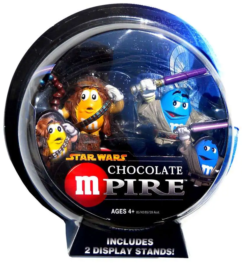 Star Wars M&Ms Chocolate Mpire Chewbacca & Mace Windu Action Figure 2-Pack