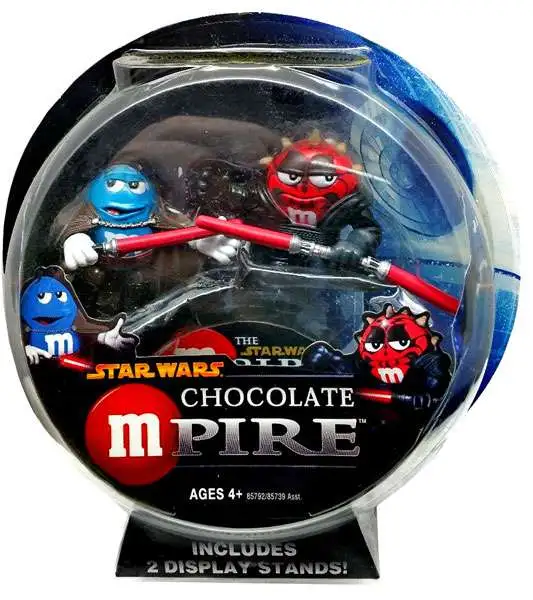 Star Wars M&Ms Chocolate Mpire Darth Maul & Count Dooku Action Figure 2-Pack