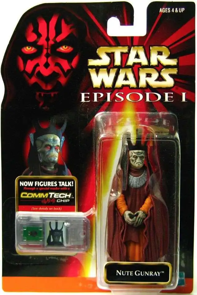 Star Wars Phantom Menace 1999 Episode I Basic Nute Gunray Action Figure