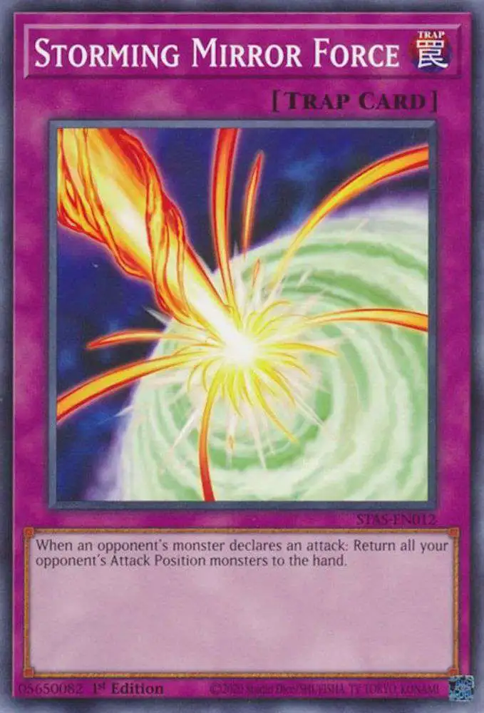 YuGiOh Trading Card Game 2-Player Starter Set Common Storming Mirror Force STAS-EN012