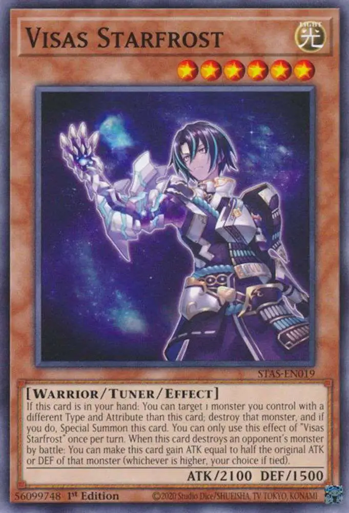 YuGiOh Trading Card Game 2-Player Starter Set Common Visas Starfrost STAS-EN019