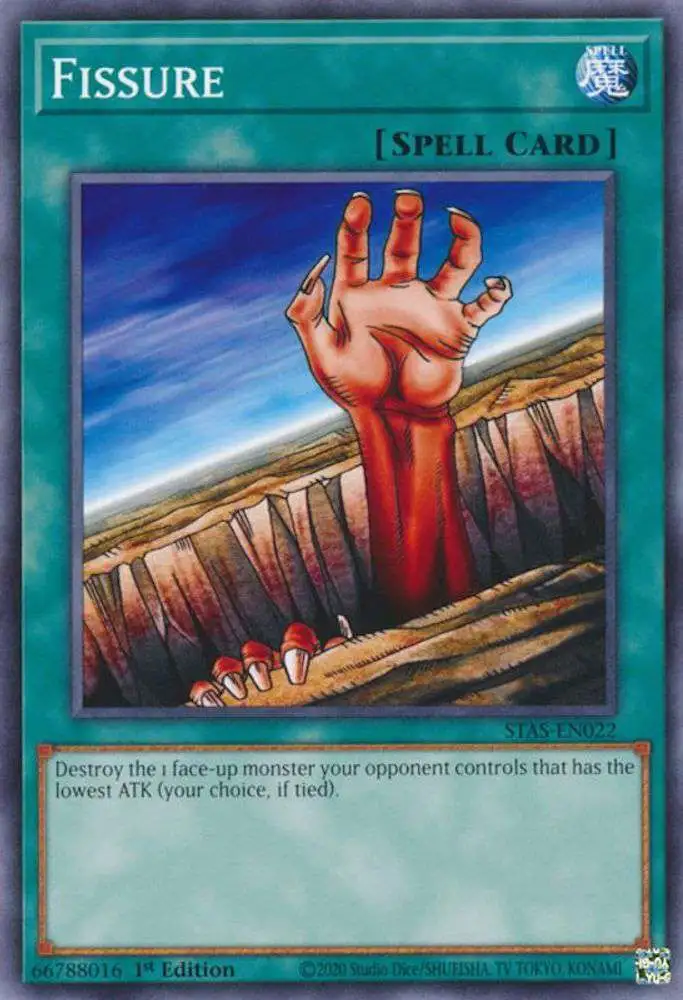 YuGiOh Trading Card Game 2-Player Starter Set Common Fissure STAS-EN022
