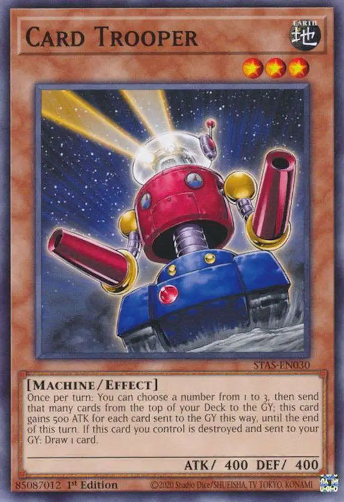 YuGiOh Trading Card Game 2-Player Starter Set Single Card Common Card  Trooper STAS-EN030 - ToyWiz