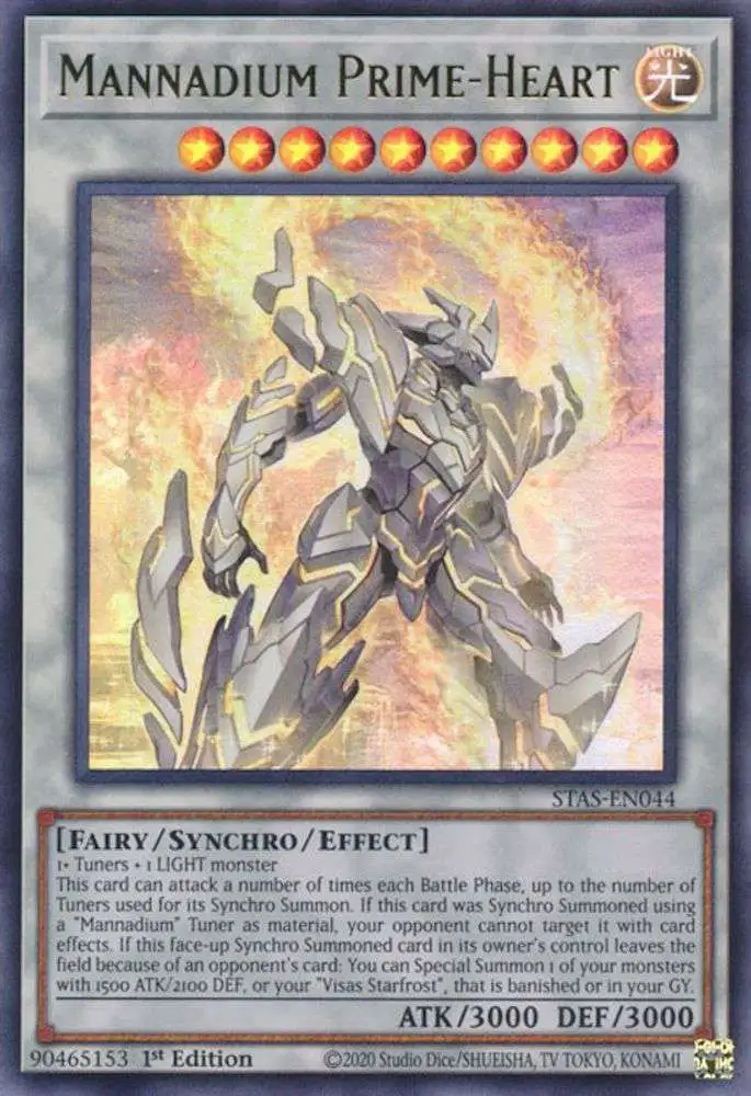 YuGiOh Trading Card Game 2-Player Starter Set Ultra Rare Mannadium Prime-Heart STAS-EN044