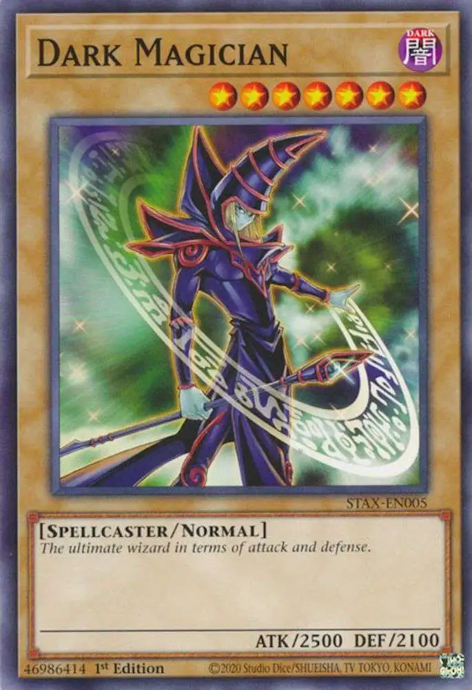 YuGiOh Trading Card Game 2-Player Starter Set Single Card Common Dark  Magician STAX-EN005 - ToyWiz