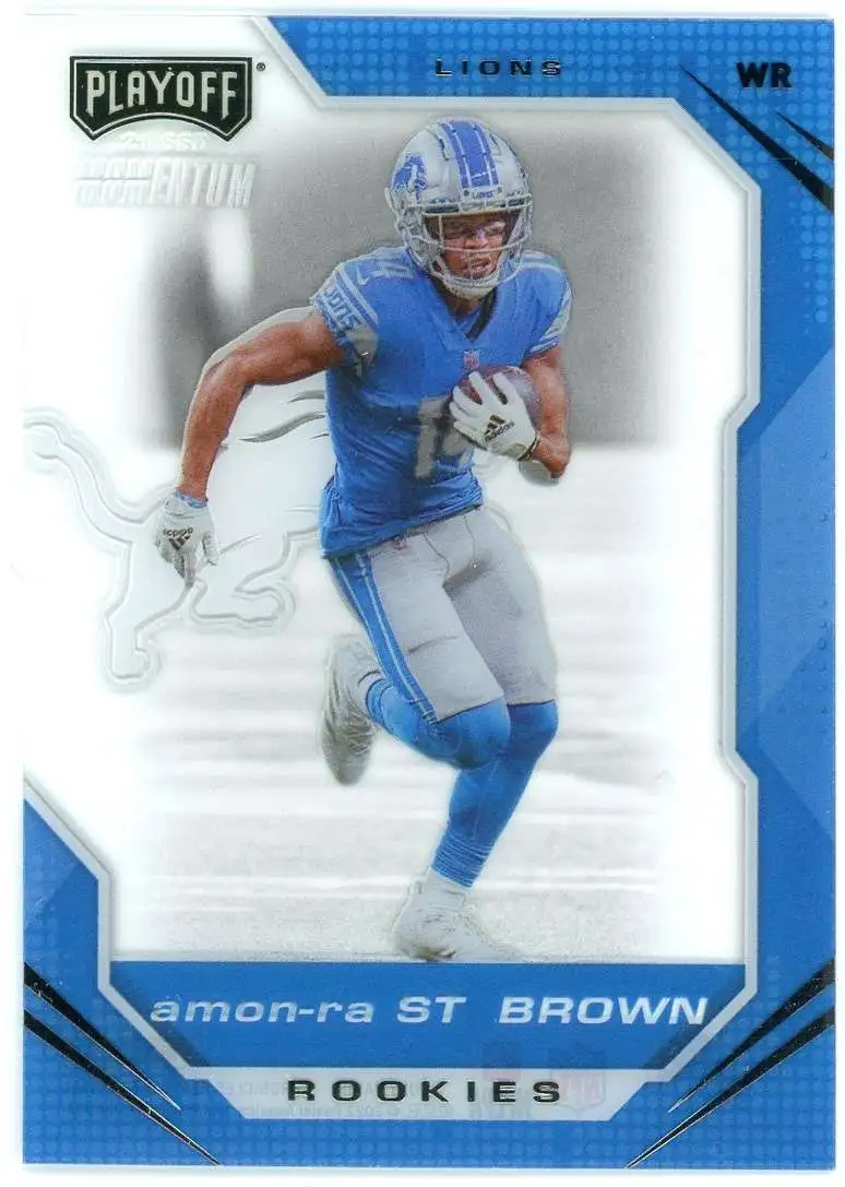 NFL 2021 Panini Prizm Draft Picks Single Card Orange Ice Amon-Ra St. Brown  133 Rookie - ToyWiz