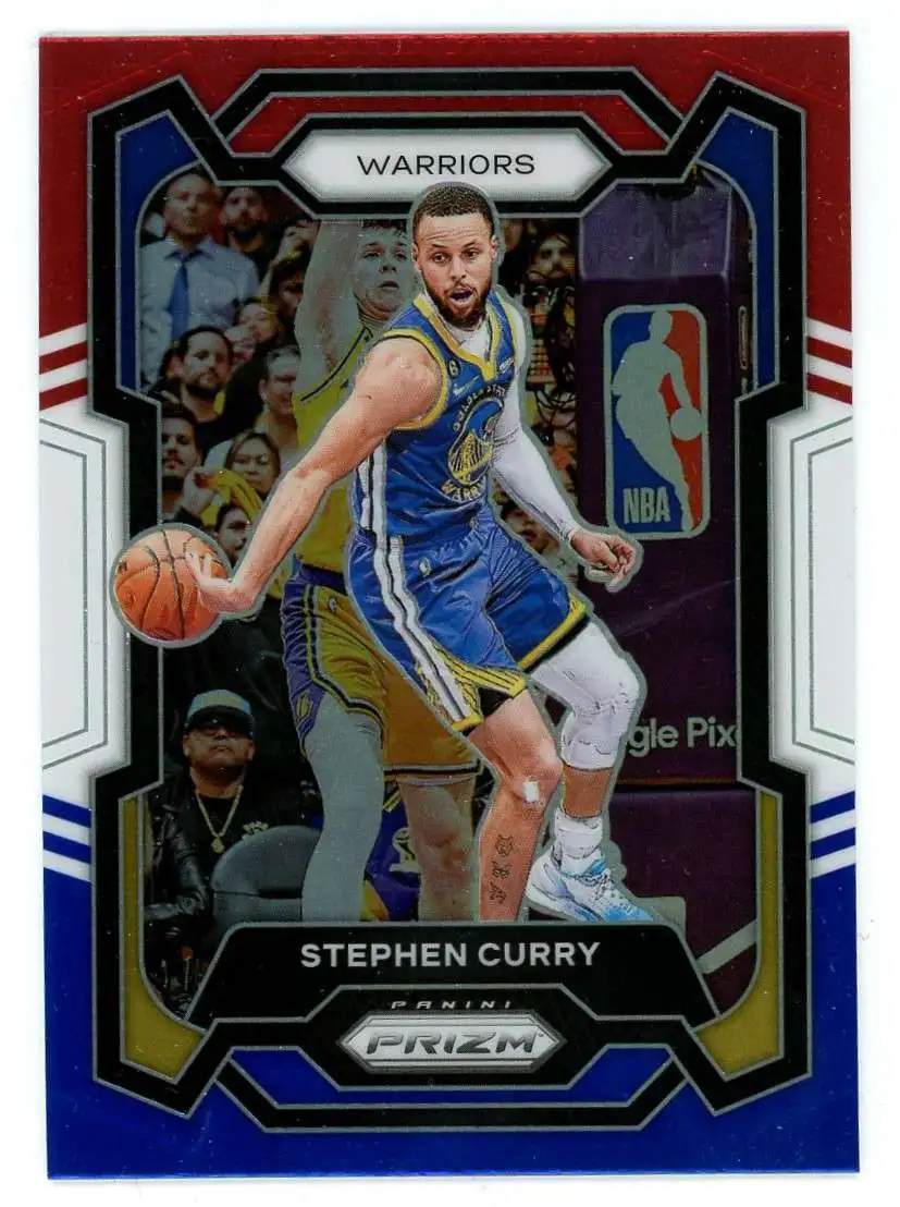 NBA 2023-24 Panini Prizm Basketball Red White & Blue Stephen Curry #119