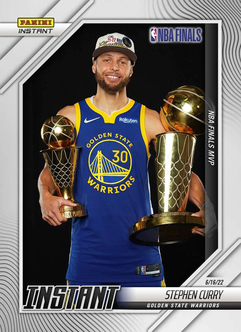 Eight Arise heap NBA Golden State Warriors 2021-22 Instant Basketball Stephen Curry Trading  Card 294 NBA Finals MVP Panini - ToyWiz