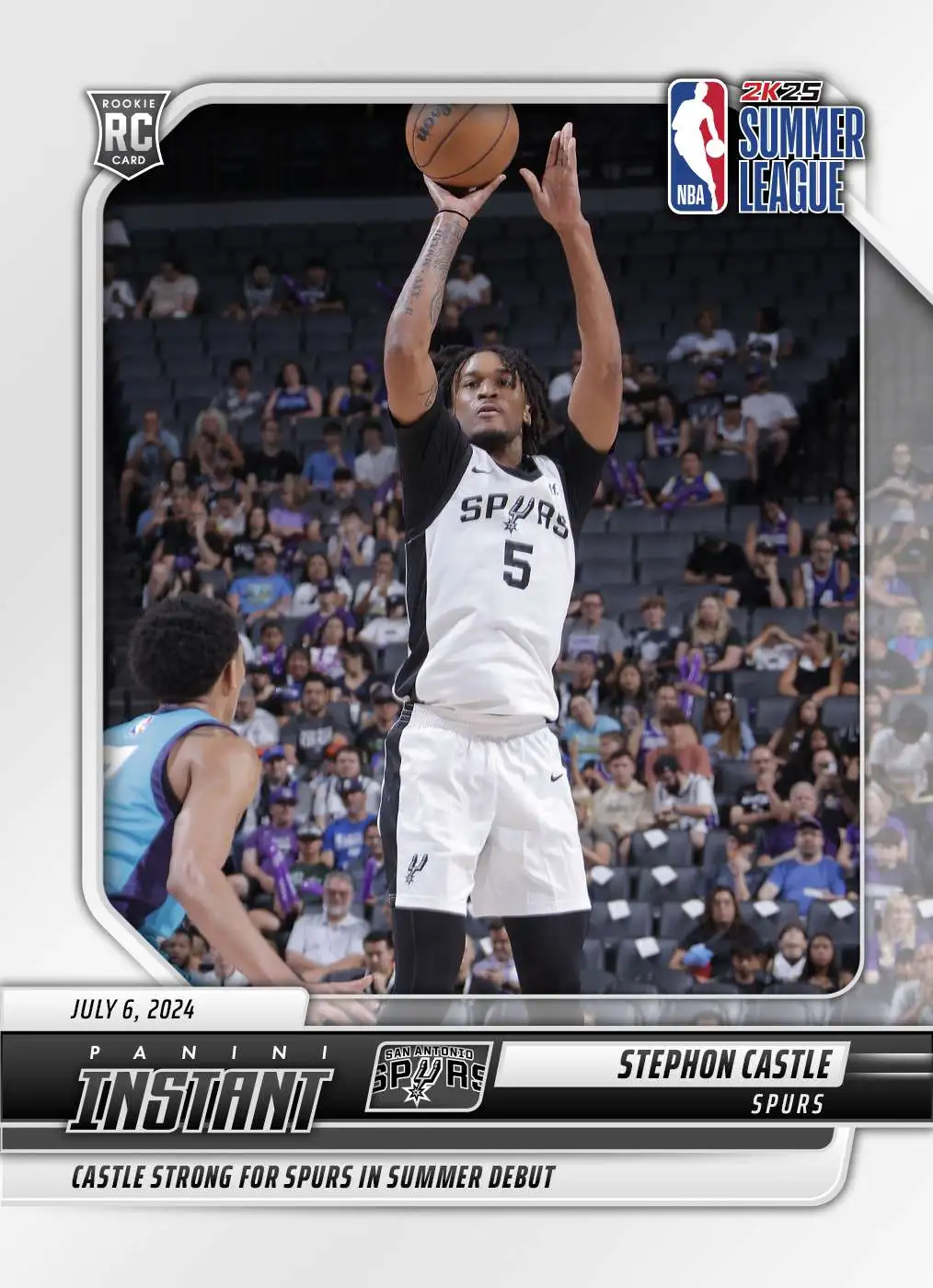 NBA San Antonio Spurs 2024-25 Instant Summer League Basketball Stephon Castle #2 [Rookie]
