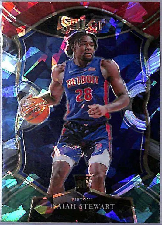 NBA 2021 Select Basketball Isaiah Stewart Rookie Single Sports Card #76 [Tri Color]