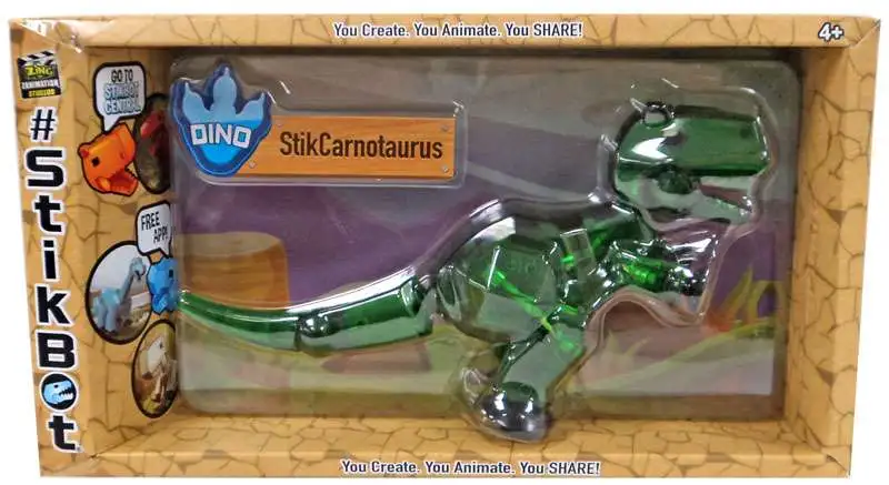 Stikbot Mega Dino StikCarnotaurus 5-Inch Figure [Green]