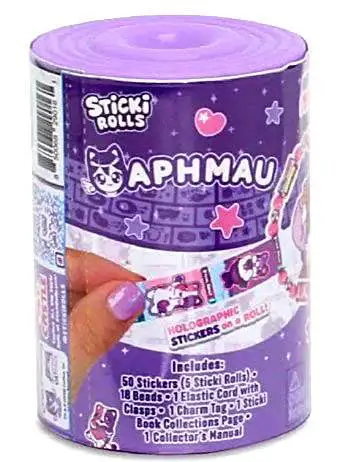 Sticki Rolls Aphmau & Friends Aphmau Mystery Capsule Pack [50 Stickers Inside, Wearable, Shareable Sticker Jewelry!]
