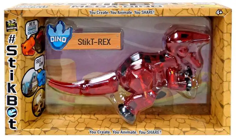 Stikbot Mega Dino StikT-Rex 5-Inch Figure [Red]