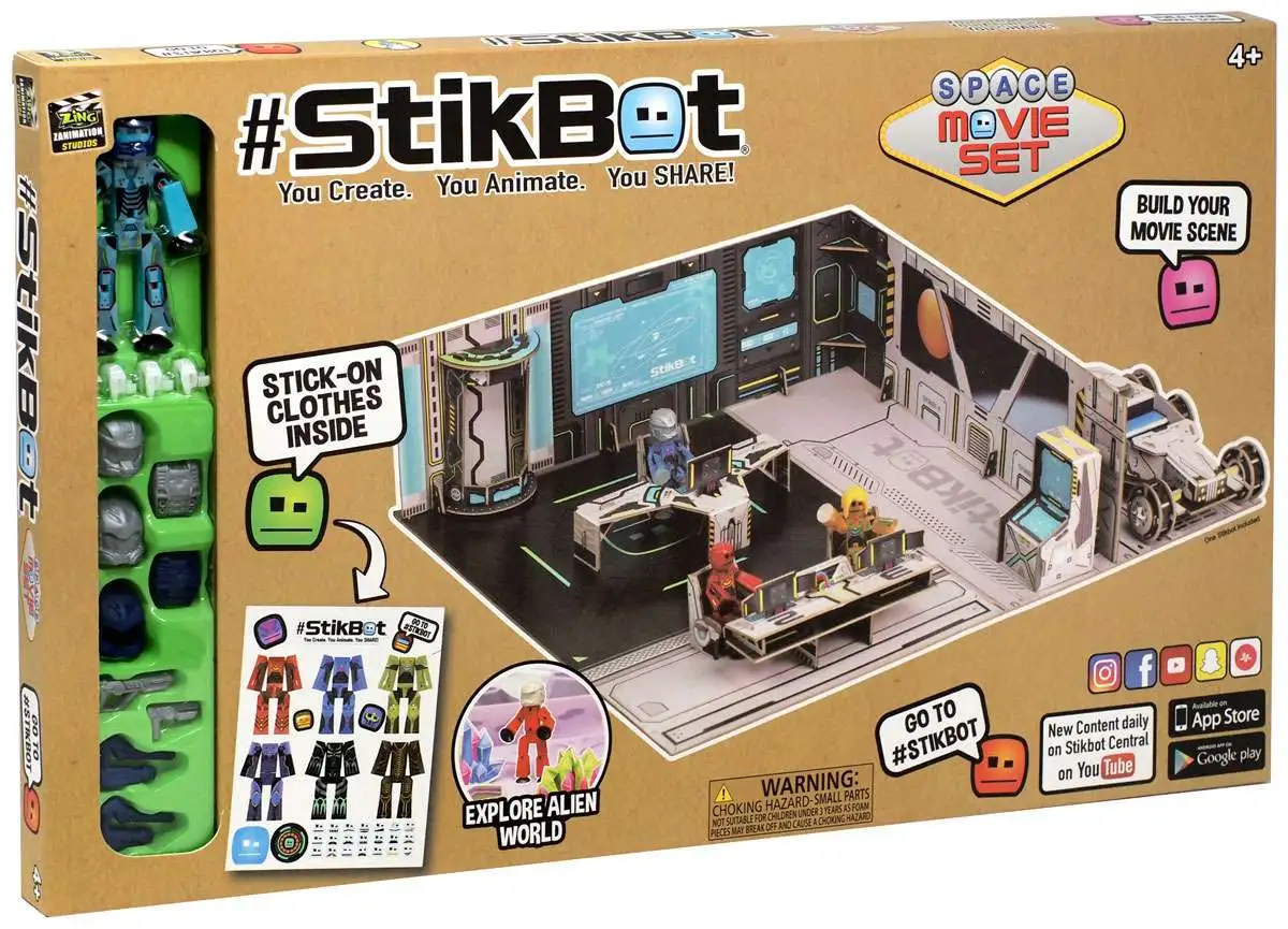 Stikbot dino hot sale movie set