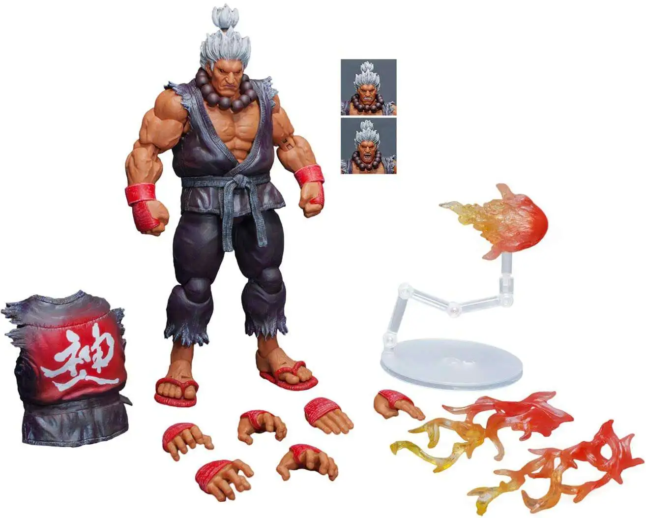 New SHF Street Fighter V No.05 AKUMA Action Figure Fighting Body Statues In  Box