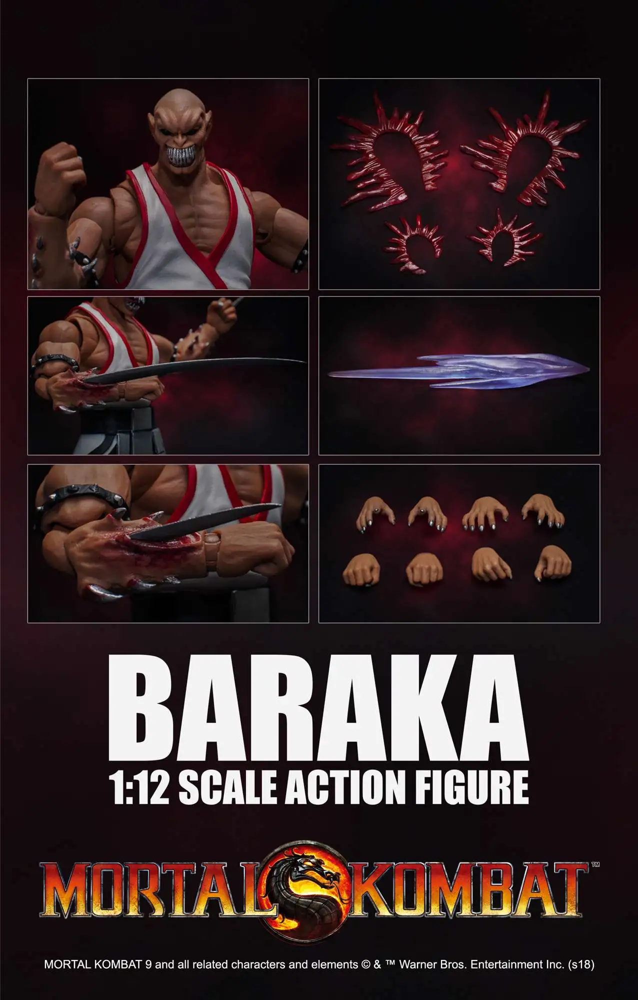 Mortal Kombat 3 Baraka 18cm Action Figure - Kaboom Collectibles