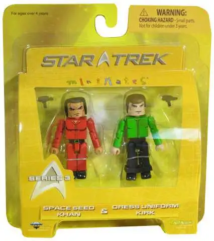 Star Trek The Original Series Minimates Series 3 Space Seed Khan & Dress Uniform Kirk Minifigure 2-Pack