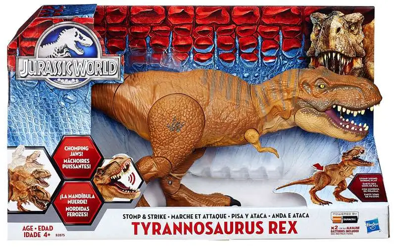 Jurassic World Stomp & Strike Tyrannosaurus Rex T-rex Action Sound 2015 Hasbro for sale online 