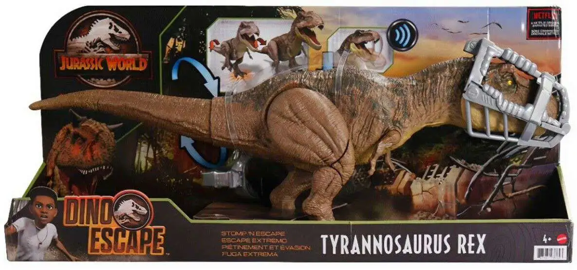 Jurassic World Camp Cretaceous Stomp 'N Escape Tyrannosaurus Rex Action Figure [Damaged Package]