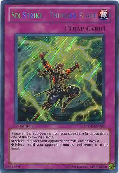 YuGiOh YuGiOh 5D's Storm of Ragnarok Secret Rare Six Strike - Thunder Blast STOR-EN089