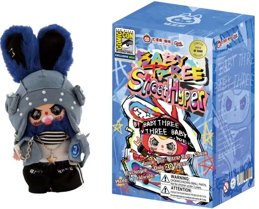 Baby Three Street Hyper Exclusive Vinyl Collector Plush Blue Mystery Box [SDCC Comic Con] (Pre-Order ships February)