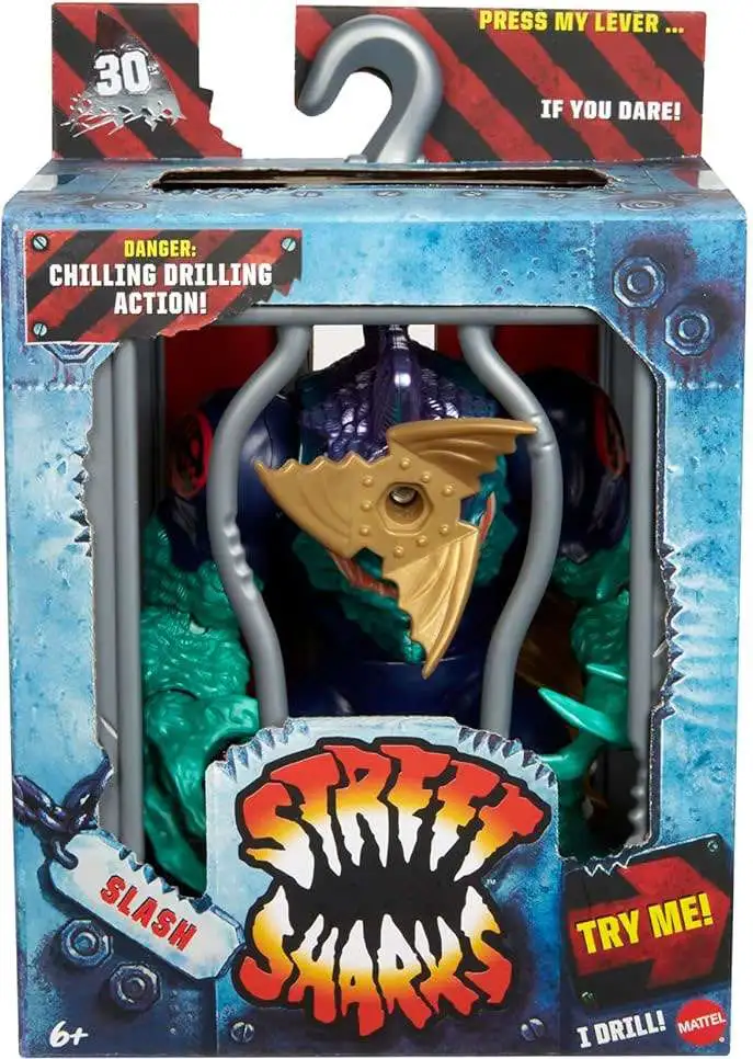 Street Sharks 30th Anniversary Slash Action Figure Mattel ToyWiz