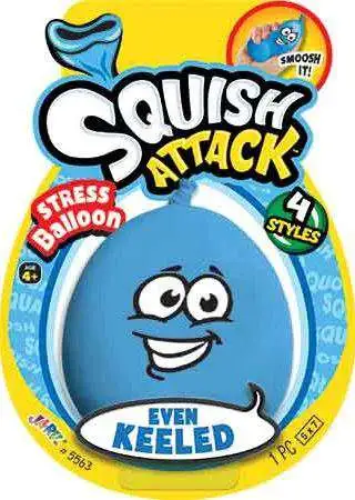 Squish Attack Stress Balloon Even Keeled Blue Squeeze Toy