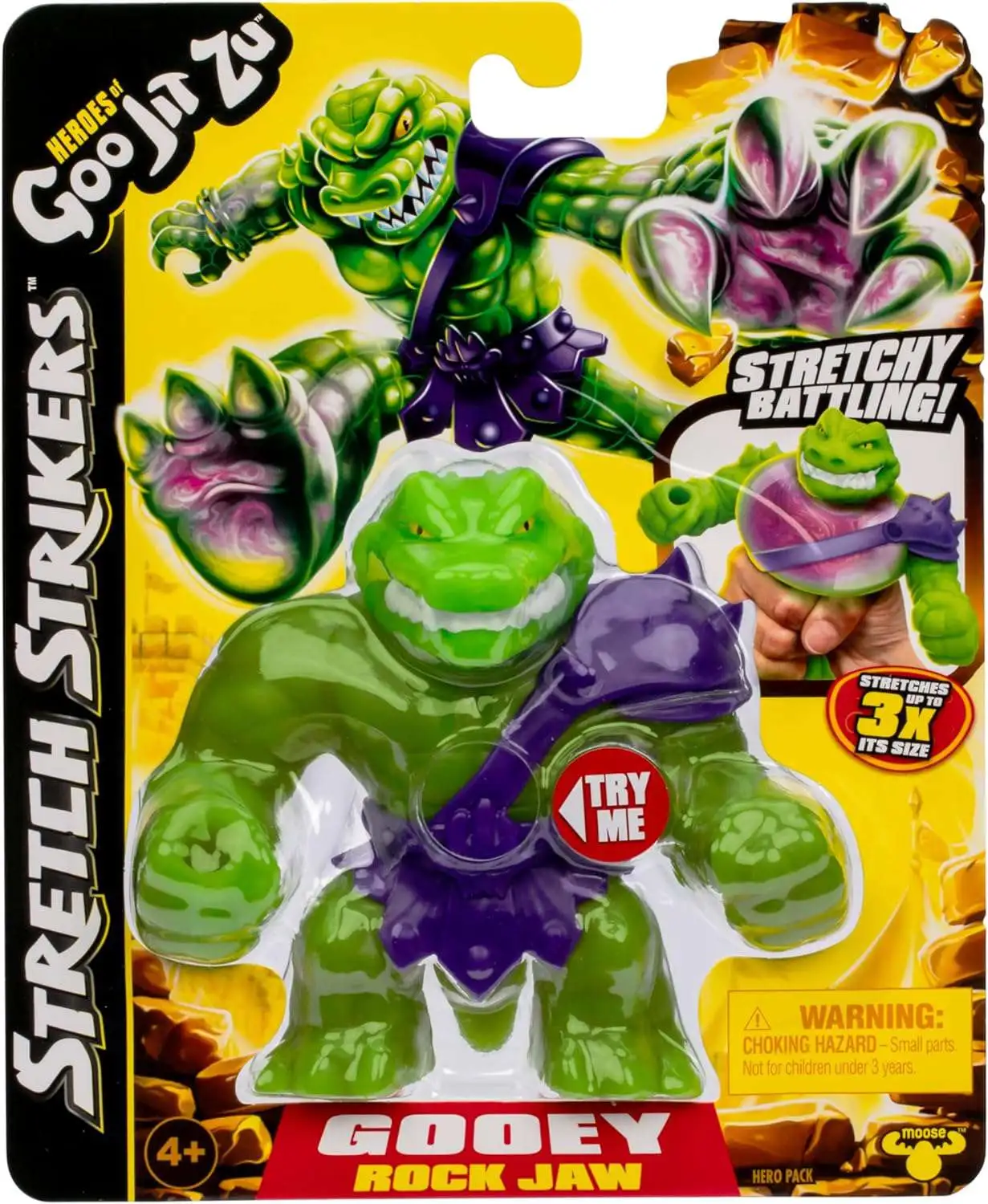 Heroes of Goo Jit Zu Stretch Strikers Rock Jaw Action Figure [Gooey!]