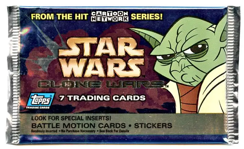 Star Wars Topps Clone Wars Trading Card Pack [7 Cards]
