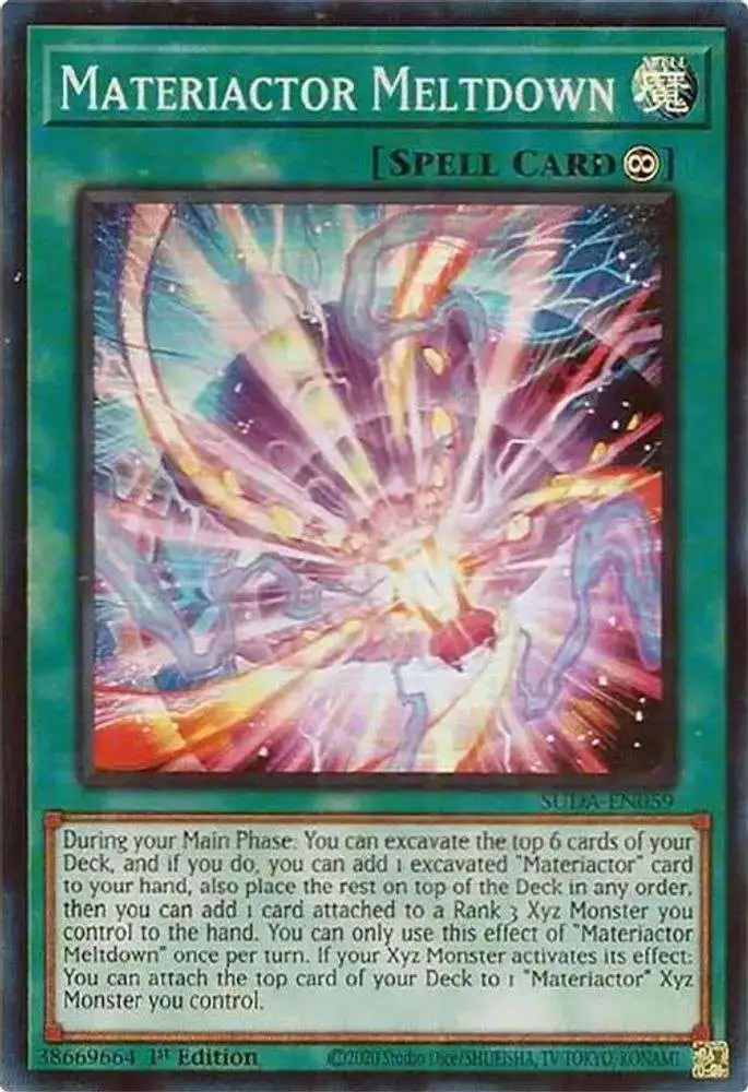 YuGiOh Trading Card Game Supreme Darkness Single Card Super Rare  Materiactor Meltdown SUDA-EN059 - ToyWiz