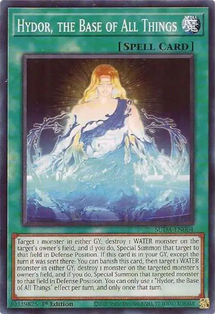 yugioh card base YuGiOh Trading Card Game Supreme Darkness Single Card Common Hydor, the Base  of All Things SUDA-EN064