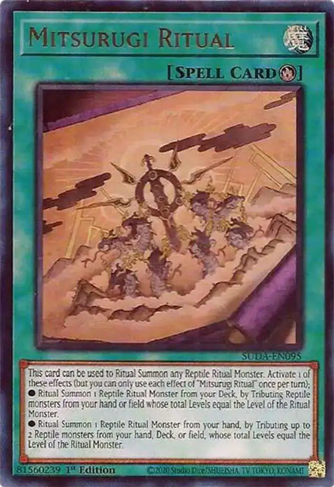 Mitsurugi Ritual (UR) SUDA-EN095 Yu-Gi-Oh! Supreme Darkness