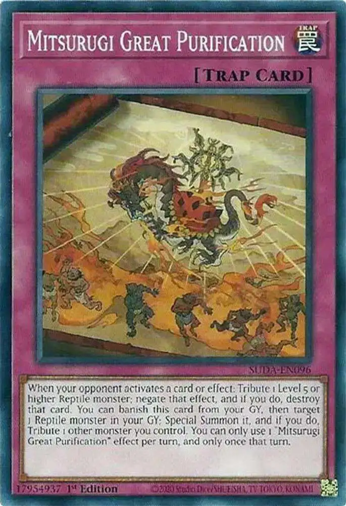 YuGiOh Trading Card Game Supreme Darkness Common Mitsurugi Great Purification SUDA-EN096
