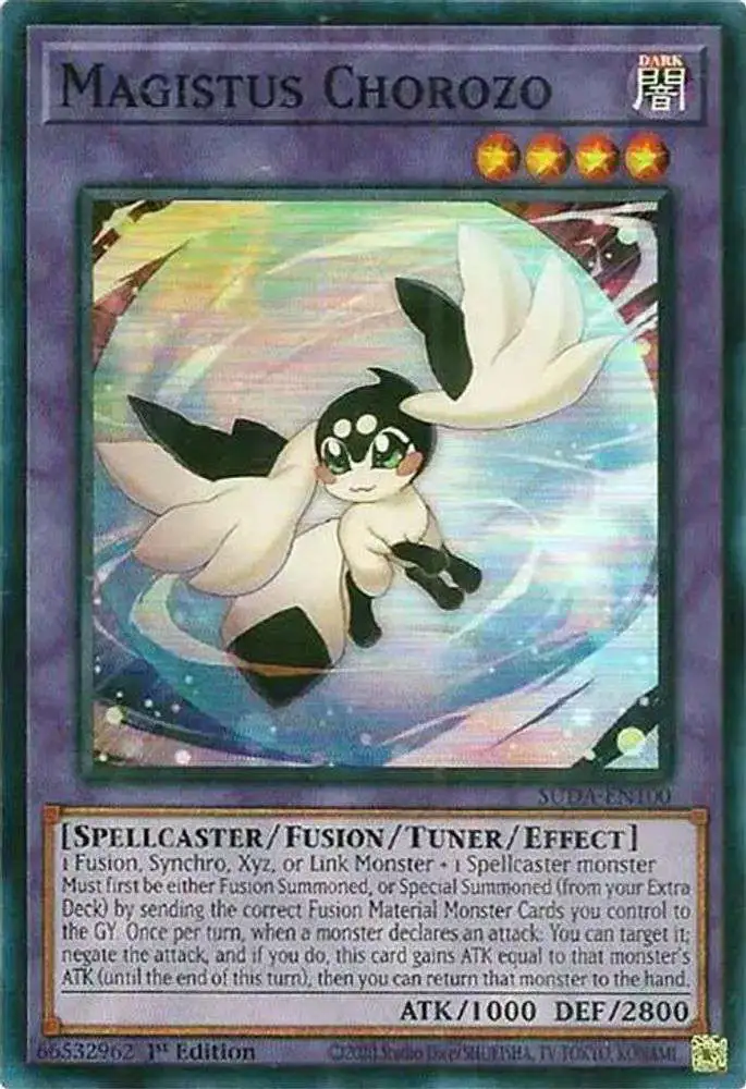 YuGiOh Trading Card Game Supreme Darkness Super Rare Magistus Chorozo SUDA-EN100