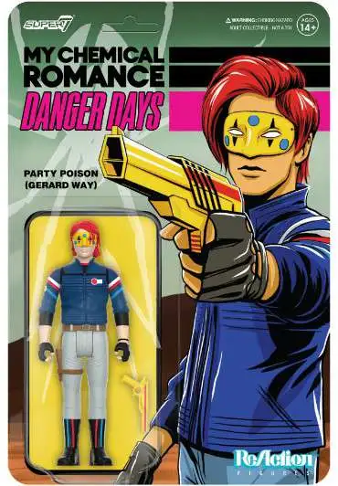 My Chemical Romance ReAction Danger Days Party Poison Action Figure [Gerard Way, Unmasked]