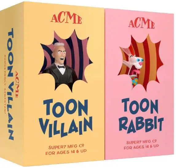 ReAction Who Framed Roger Rabbit Roger Rabbit & Judge Doom Exclusive Action Figure 2-Pack [Toon Villain & Toon Rabbit]