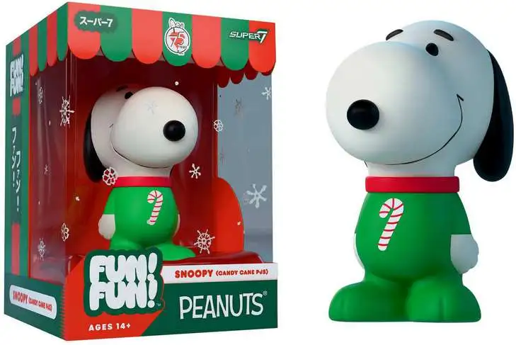 Peanuts Fun! Fun! Christmas Snoopy Action Figure [Candy Cane Holiday PJs]