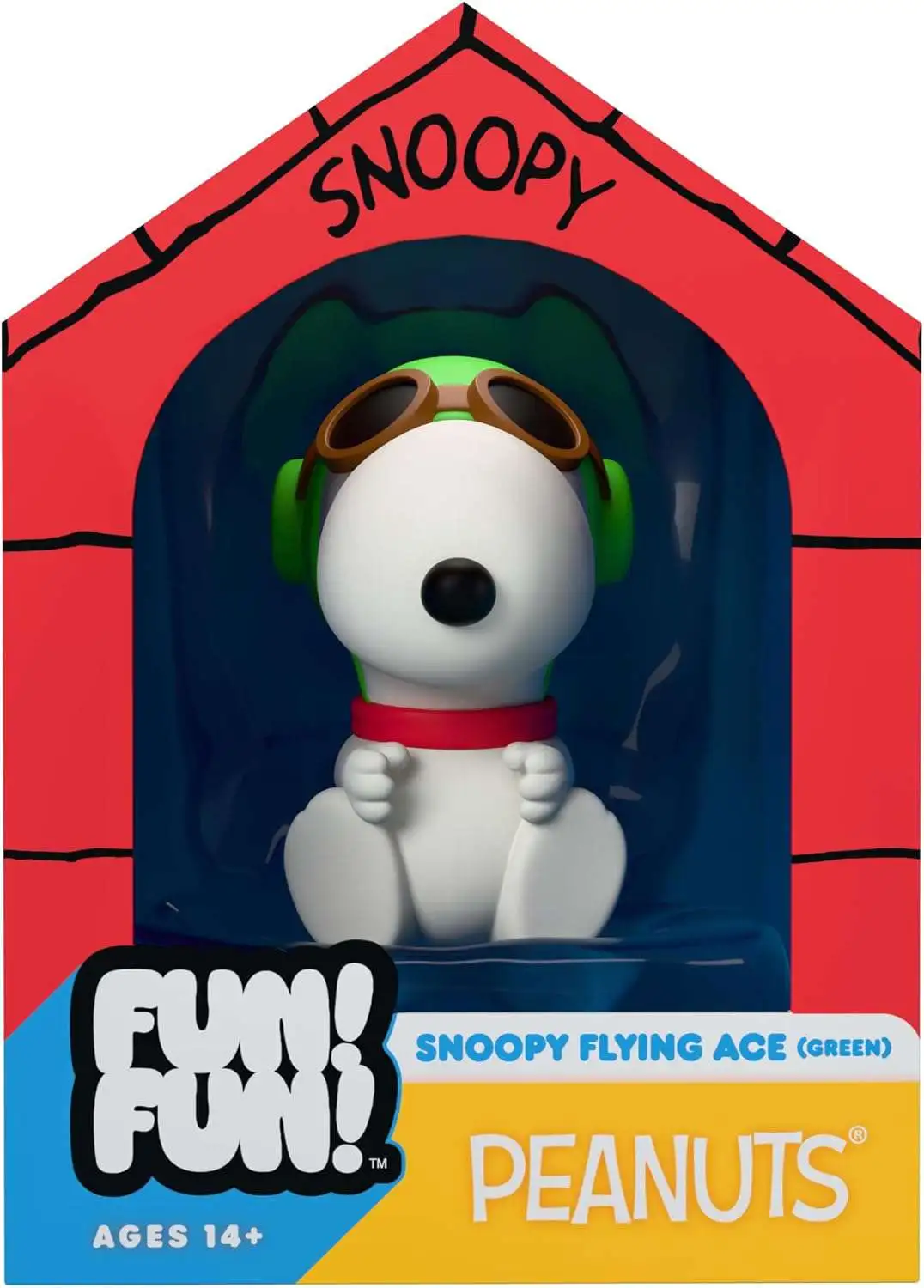 その他 snoopy Peanuts Fun Fun Snoopy Exclusive 5 Action Figure Green Hat Flying