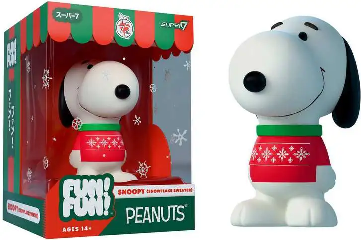 Peanuts Fun! Fun! Christmas Snoopy Action Figure [Snowflake Holiday Sweater]
