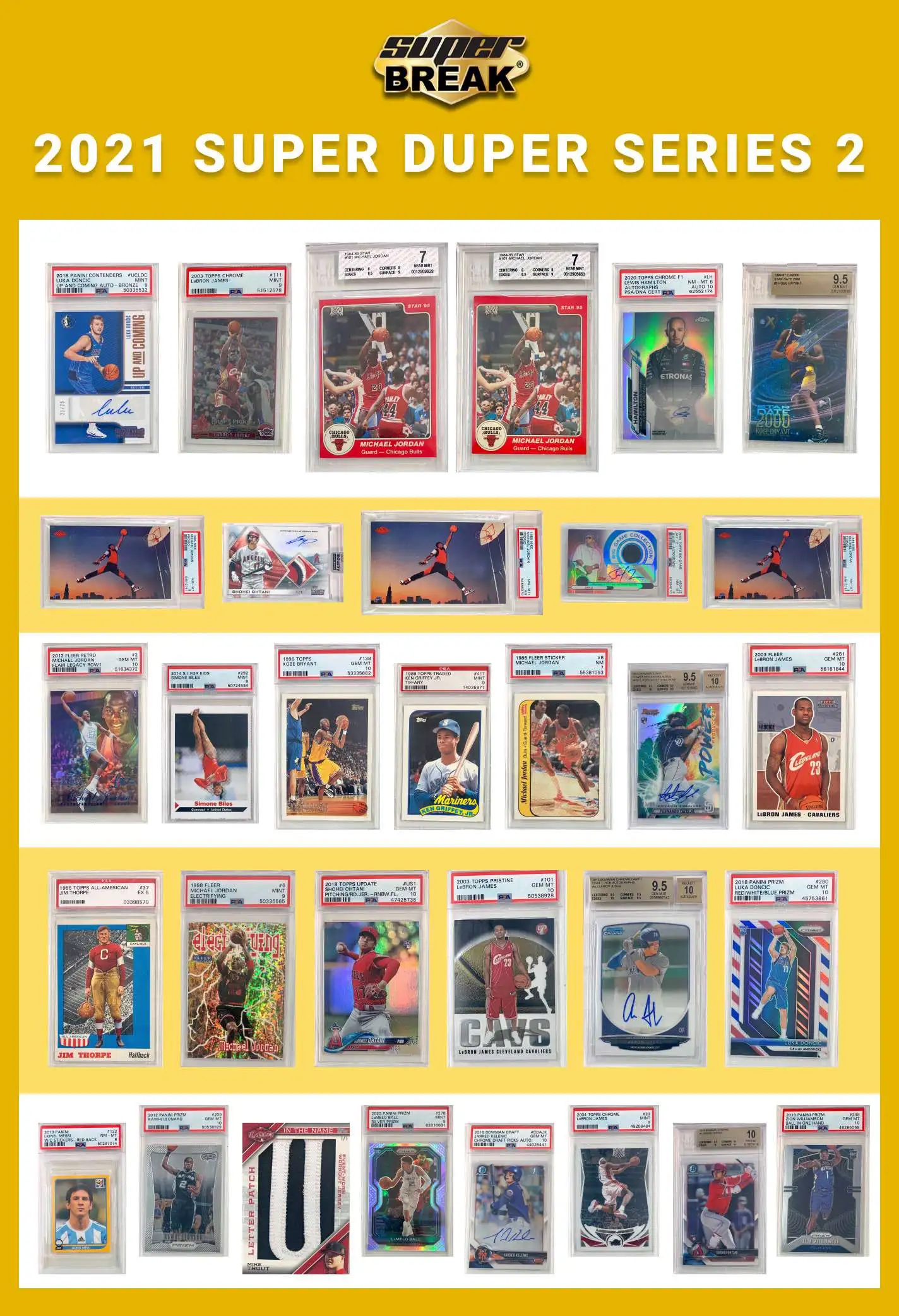 Sports 2021 Super Duper Series 2 Trading Card Box [1 BuyBack Card Per Box]